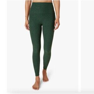 Beyond Yoga Spacedye Caught In The Midi High Waisted Legging Midnight Green XS